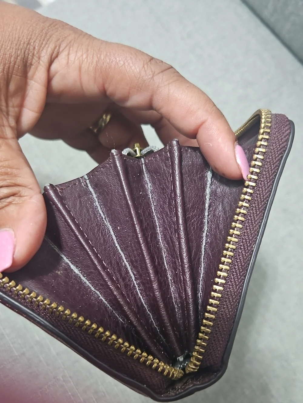 Fossil smooth leather